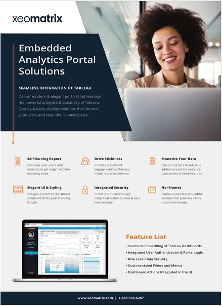 Download the XeoMatrix Embedded Analytics One Pager