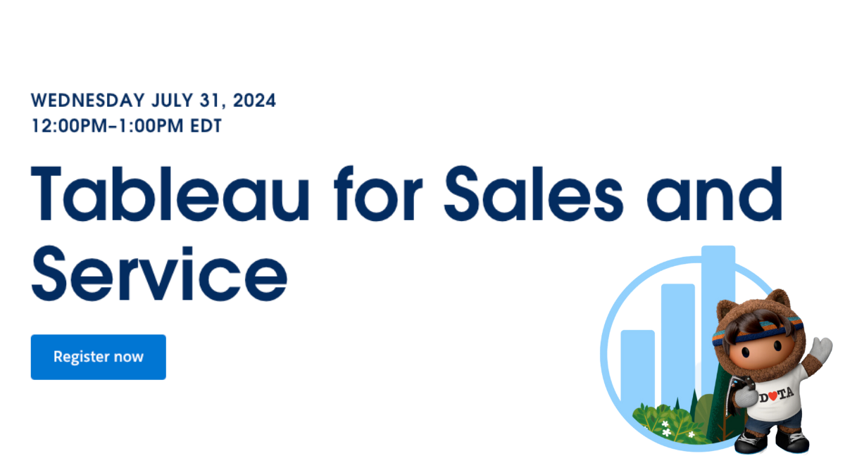 Tableau for Sales and Service
